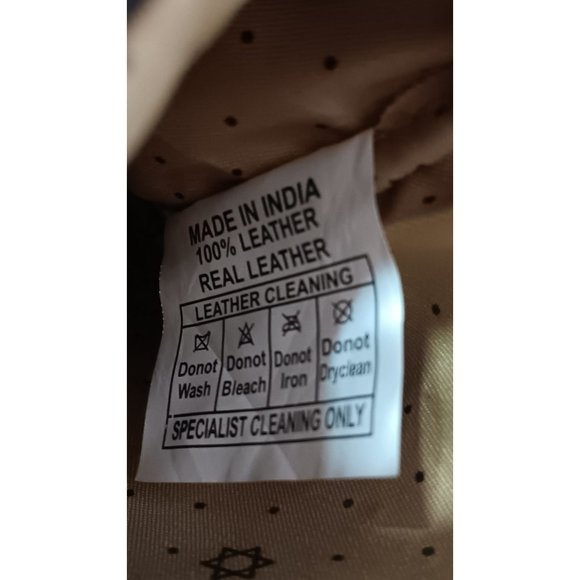 Vaan & Co Brown Black Leather Lightweight Boho Small Crossbody Handbag - Picture 7 of 7